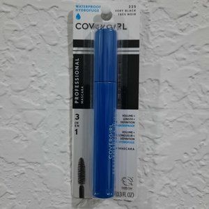 🟢 $ 5.00 COVERGIRL PROFESSIONAL MASCARA  VERY BLACK  # 225 WATERPROOF